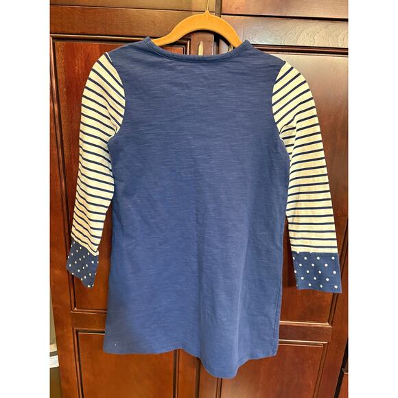 Mini Boden Girls Navy White Polka Dots and Stripes Size 9-10 NWT - Picture 10 of 11